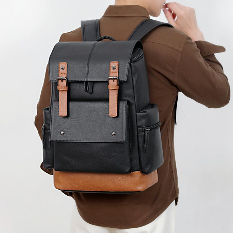 Leather Backpack Vintage - New Vintage Men's Leather Backpack Large