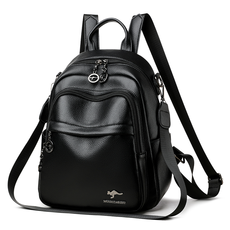 2026 Waterproof PU Leather Wom - Travel Backpack Anti Theft recension och pris