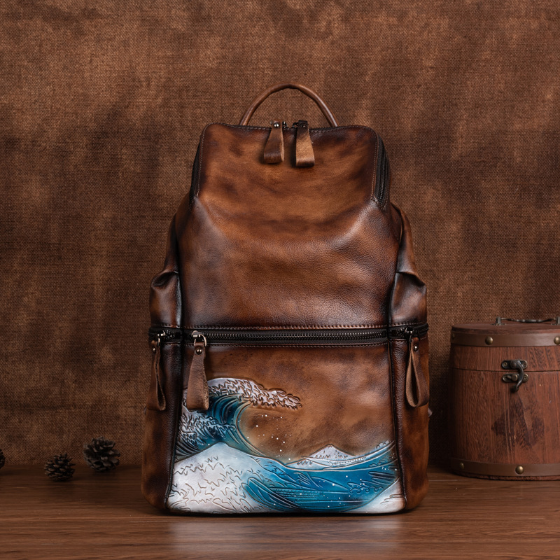 Johnature Genuine Leather Wome - Leather Backpack Vintage recension och pris
