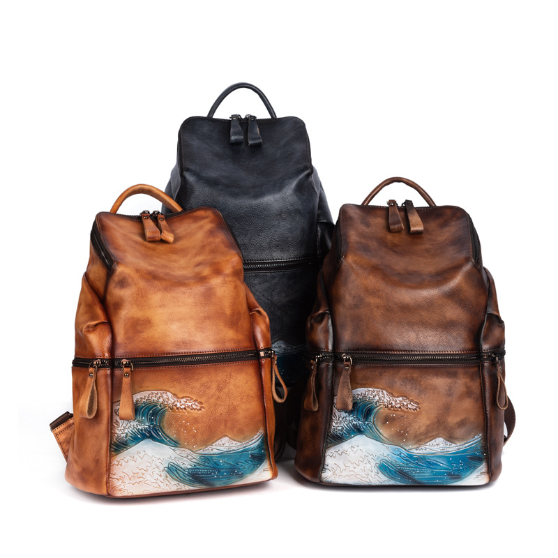 Johnature Genuine Leather Wome - Leather Backpack Vintage recension och pris