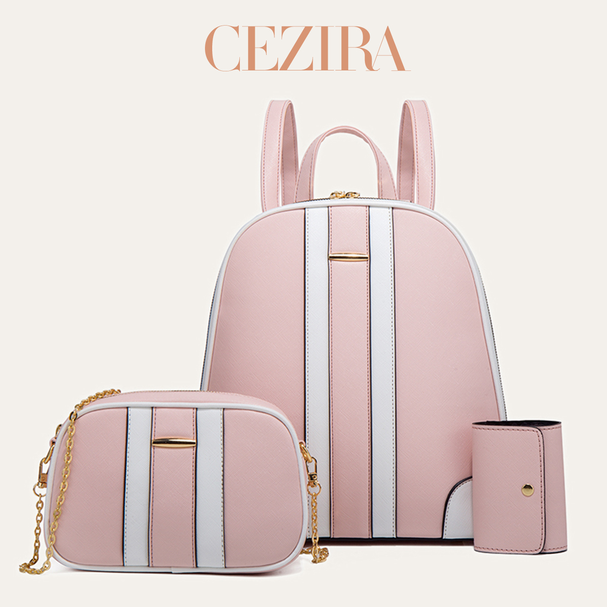 CR Fashion Stripes Patchwork B - Fashion Backpack Women recension och pris