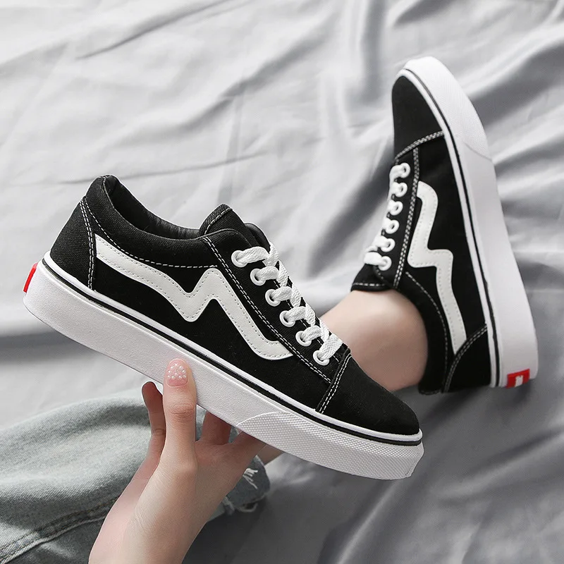 2025 Spring New Canvas Shoes f - Vans Shoes Old Skool recension och pris